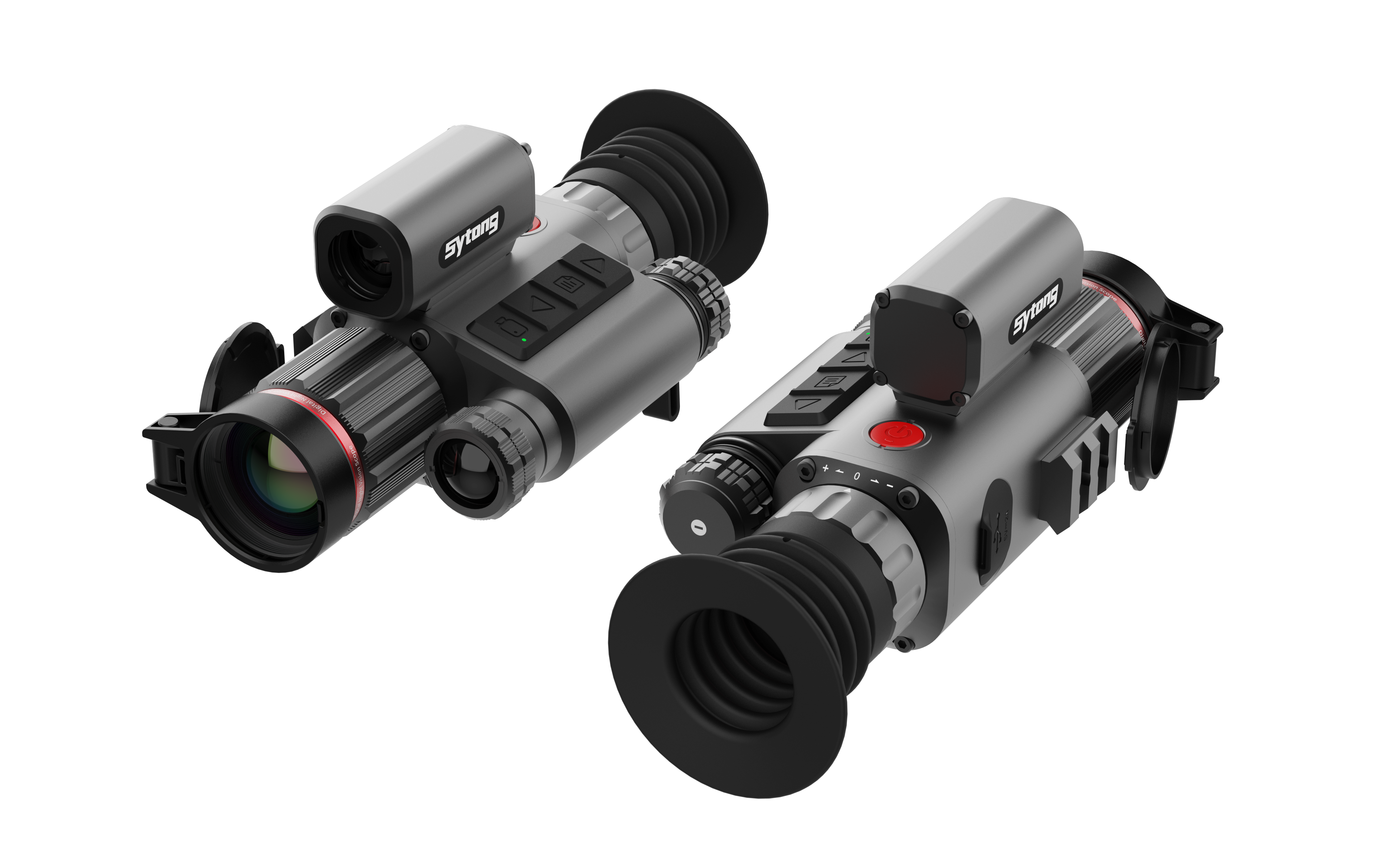 Sytong Thermal Rifle Scope Monocular with Laser Rangefinder 800 Meters for Hunting Night Vision with Ballistic Calculator 1920x1080 5X-20X OLED Video Record WiFi